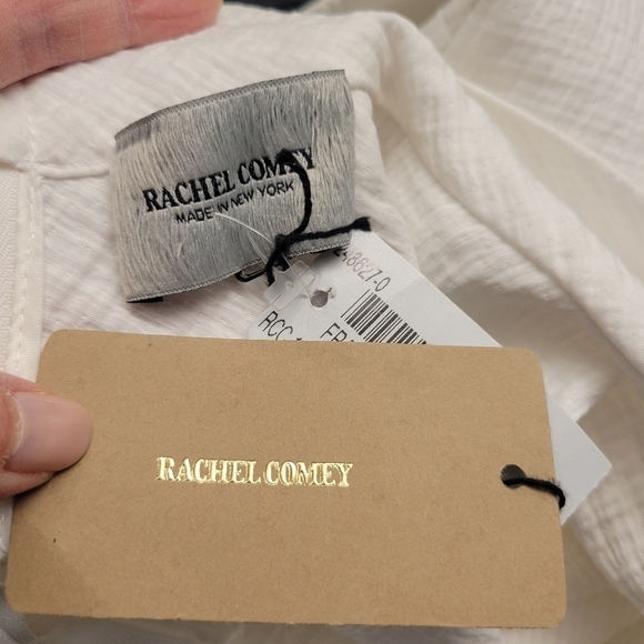 ❤️ 3 For $35 NEW Rachel Comey mock neck frame boxy top blouse shirt white 0 - Picture 4 of 12